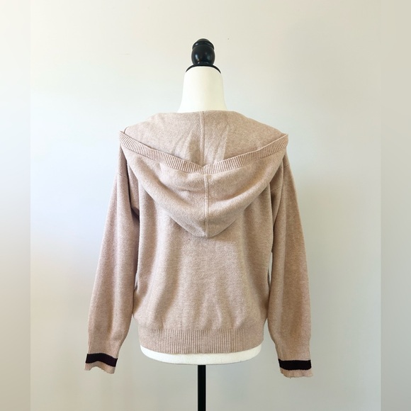 MOTH, Anthropologie Pink Hooded Sweater - size Medium - Picture 6 of 8